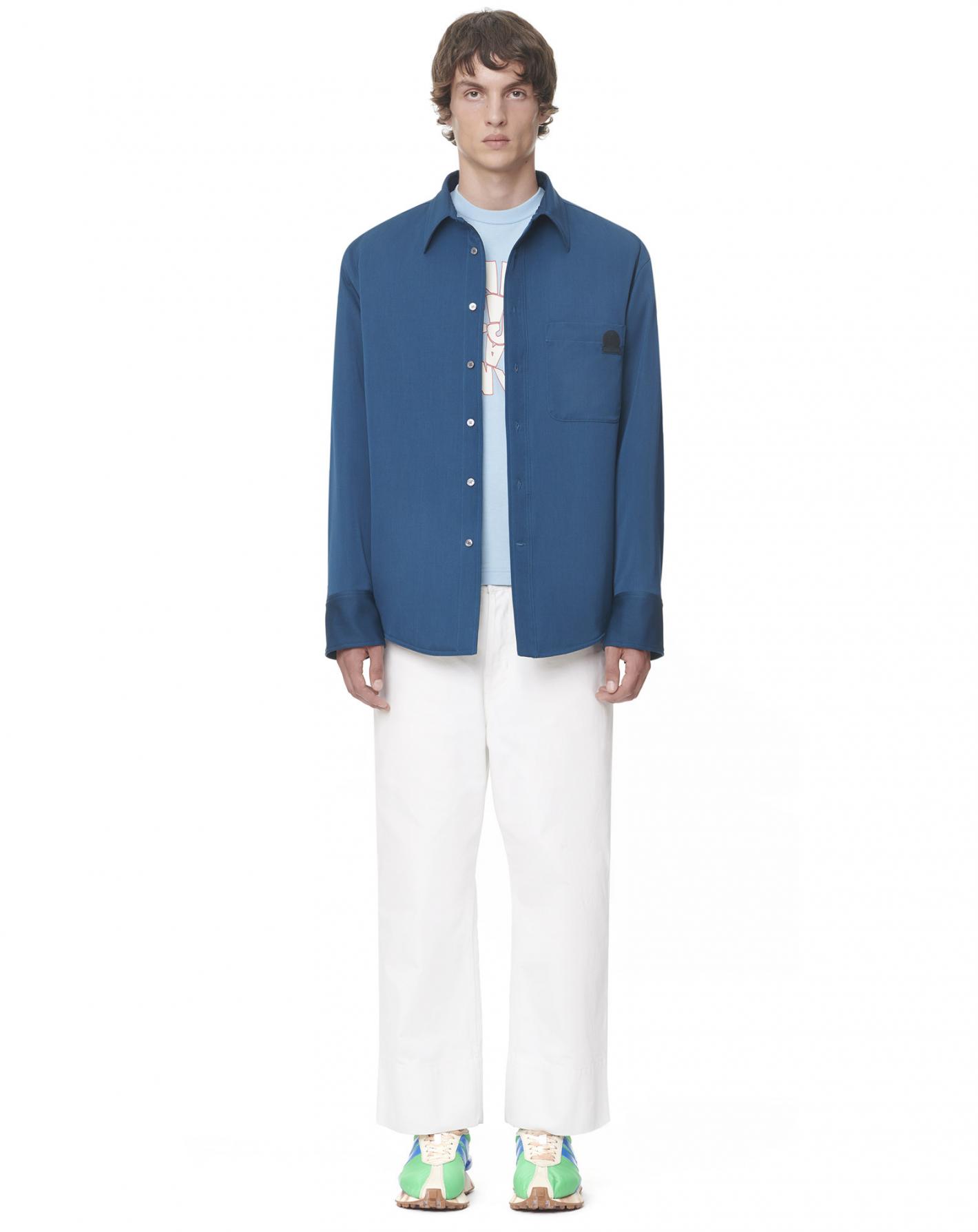 Homme Vêtements Chemises Chemises casual et boutonnées Chemise Coton Lanvin pour homme en coloris Bleu 